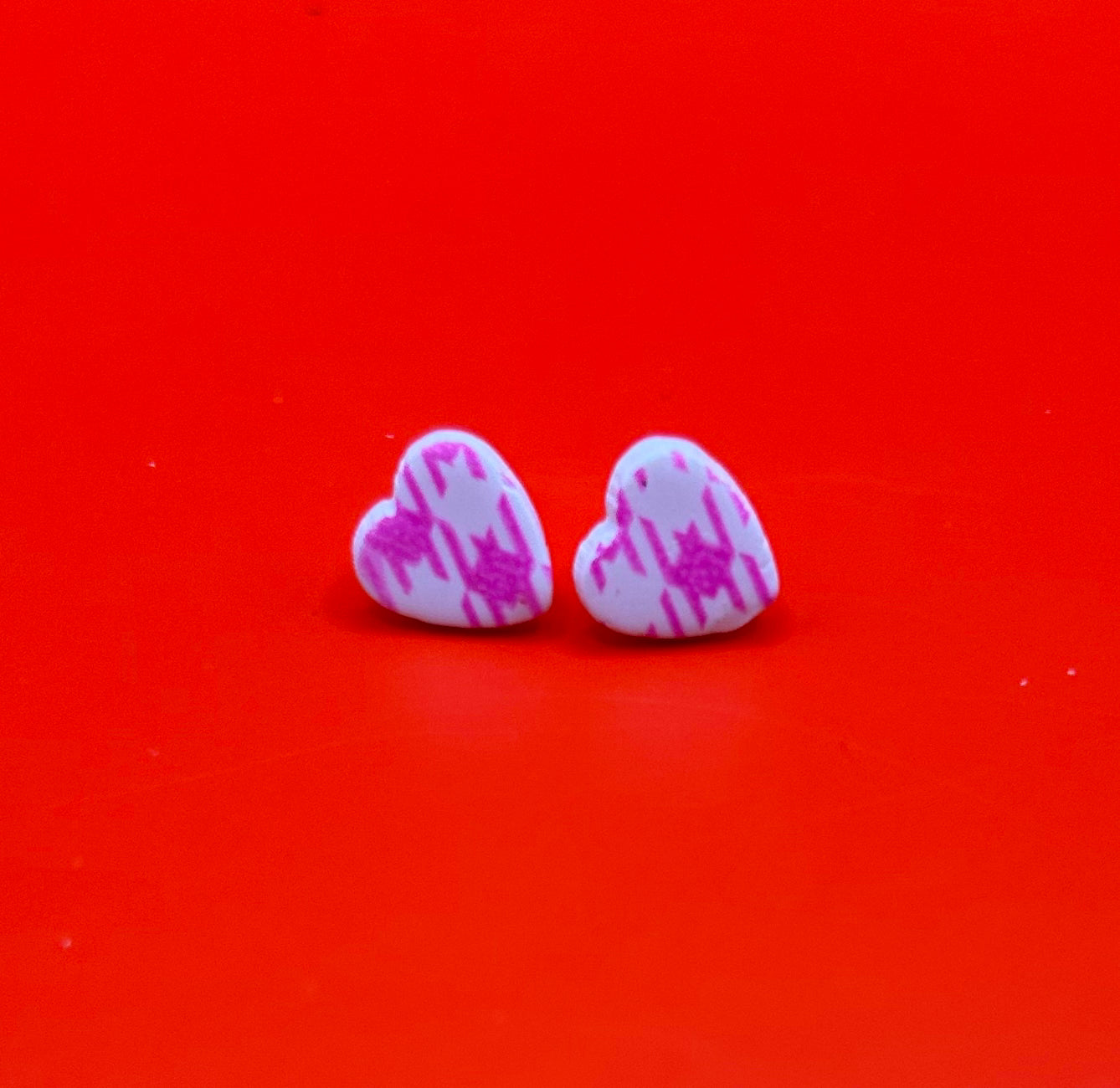 Mini heart studs