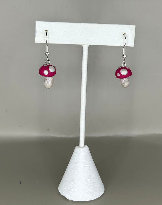 Mini mushroom earrings