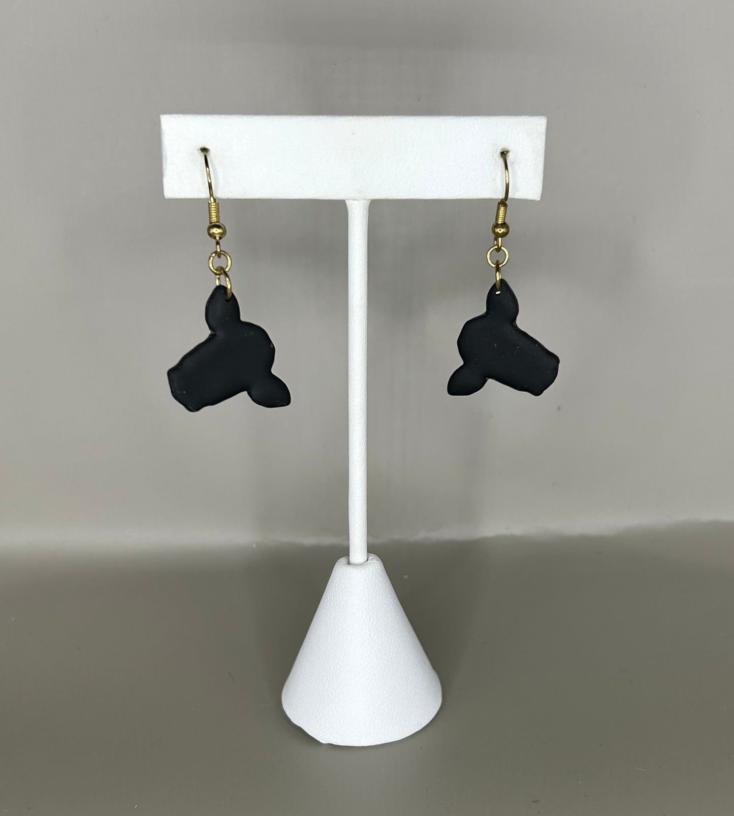 Cow silhouette earrings