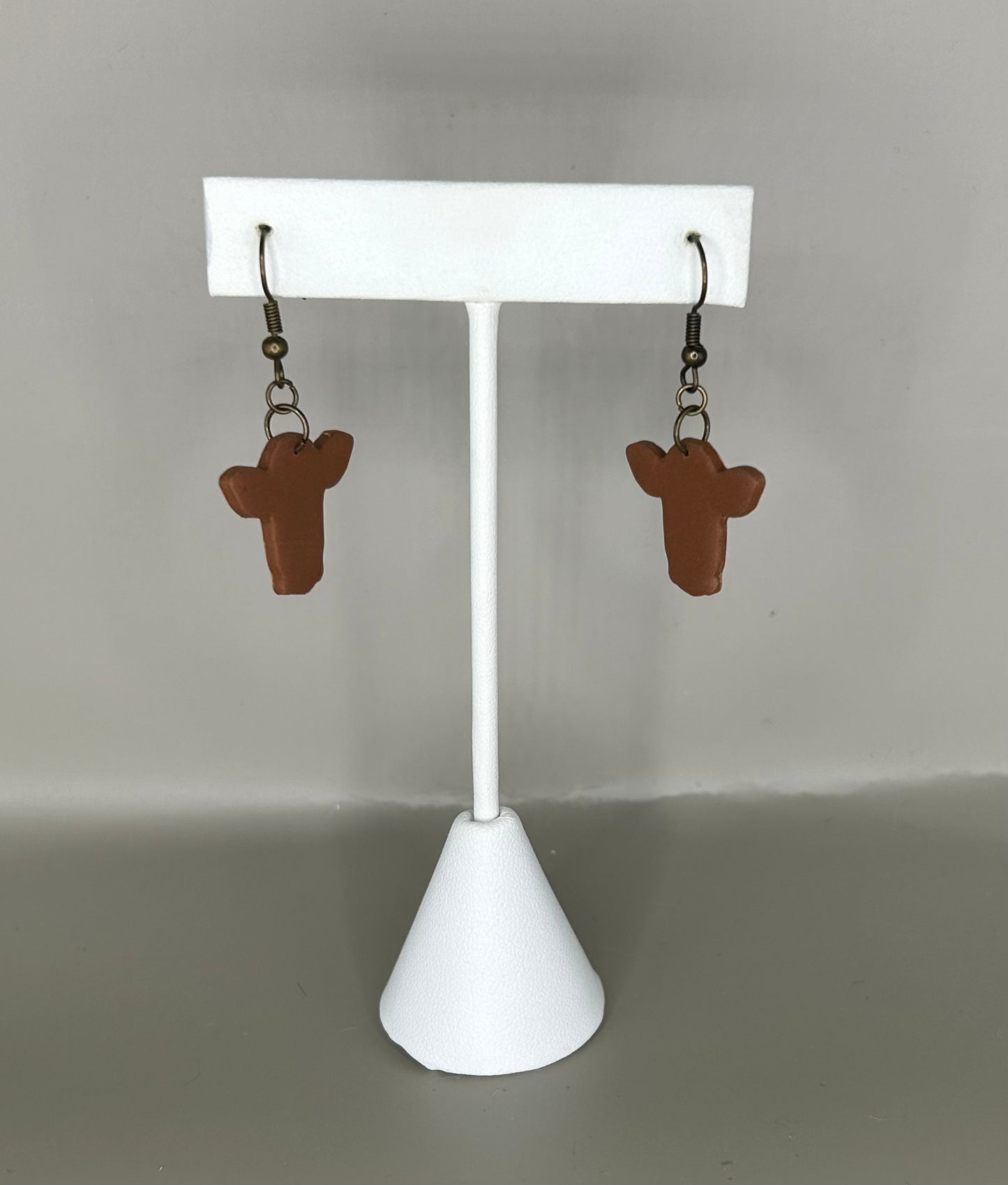 Cow silhouette earrings